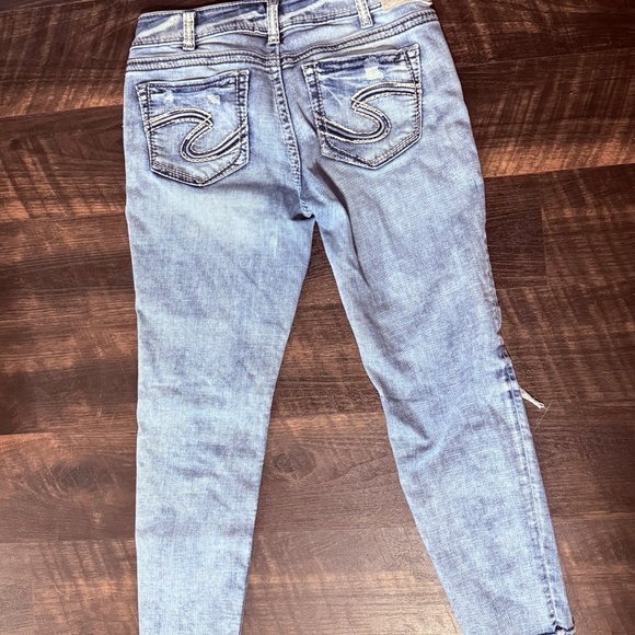 Silver skinny jeans - Picture 2 of 3